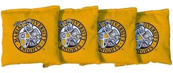 Skip's Garage Marian University Knights Yellow Cornhole Bags