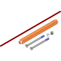 Griffwerk Set für Griffe fast2fix fast2Fix Hohlstift 8mm smart2lock 50-60mm