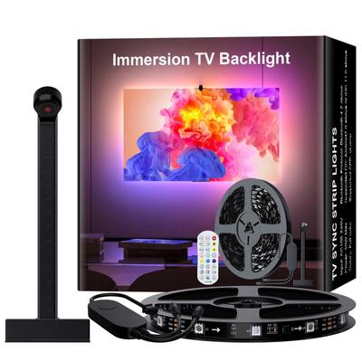Smart LED TV Backlight With Camera Sync RGBIC USB Backlight For Gaming, Movies App Controlled Ambilight 149.60inch
