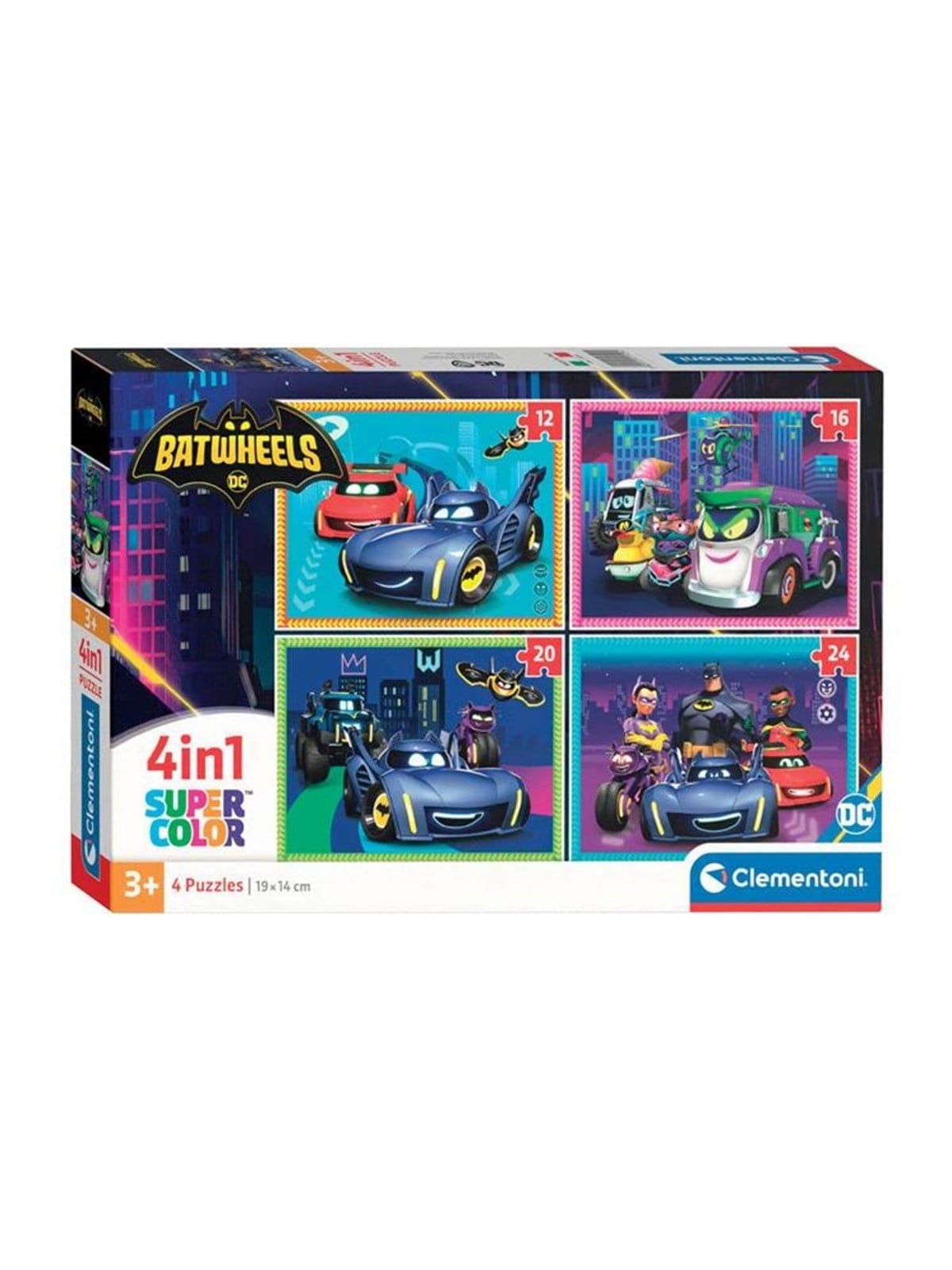 Clementoni Jigsaw Puzzle 4in1 Batwheels 2D Puzzles
