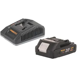 Procraft, Werkzeugakku + Ladegerät, Starter Pack C20/4 Ladegerät 20 V 4 A + 1x 20/2A Akku 2,0 Ah (20 V)