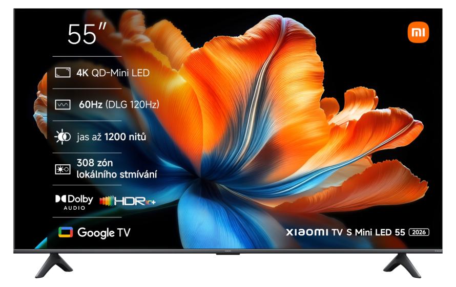 Xiaomi S Mini LED 2026 Fernseher, 55 Zoll (139 cm), 4K UHD, 60 Hz, Google TV