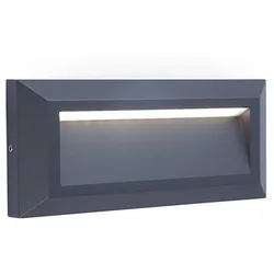 Lumisky Netzbetriebene Wandleuchte HELENA LED H10cm Aluminium Dark Grey