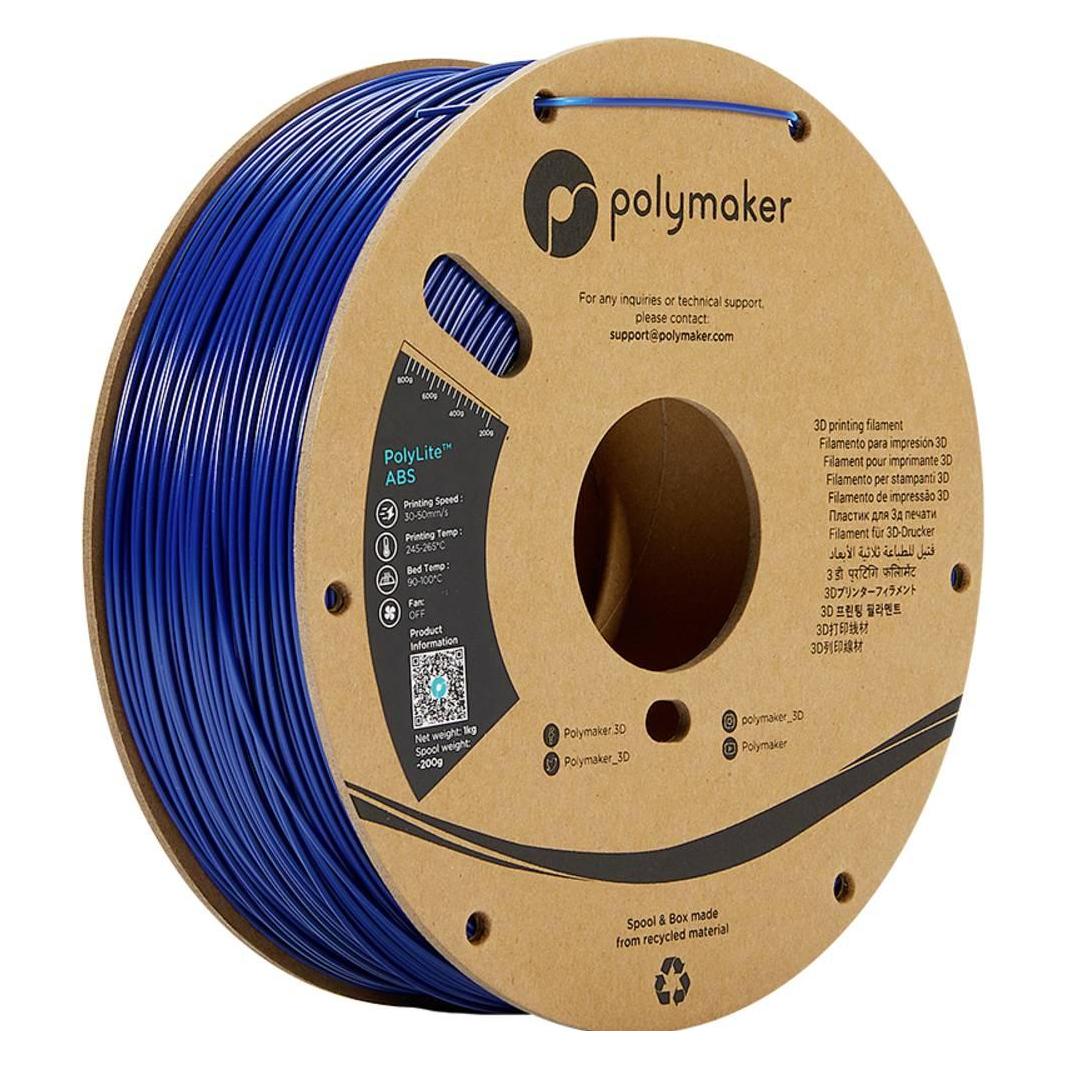 Polymaker PolyLite ABS Blau 2,85 mm 1.000 g (ABS, 1000 g, 2.85 mm) (PE01017)