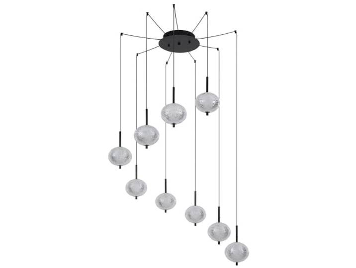 Pendelleuchte Esstischlampe LED Hängelampe Glaskugel Wohnzimmerlampe H 300 cm