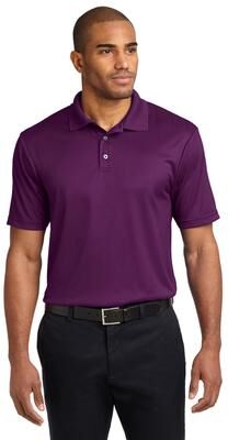 Port Authority K528 Performance Fine Jacquard Polo Shirt in Violet Purple size Small   Polyester