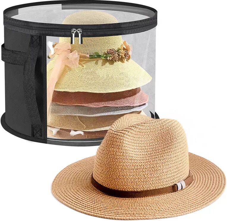 INF Sac de rangement pliable pour chapeaux avec poignée