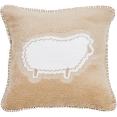 Dekokissen DONE. "SHEEP", beige (taupe), B:50cm H:1cm L:50cm, Acryl, Baumwolle, Polyester, Dekokissen_Sitzkissen_Kissenhüllen, Extra weiche Haptik