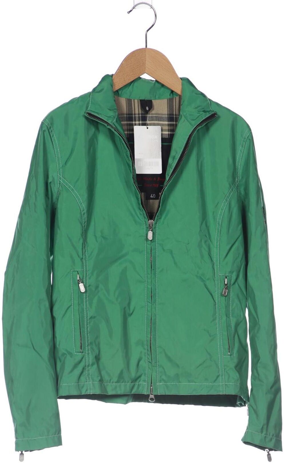 Belstaff Damen Jacke, Grün, Gr. EU 40, Synthetik / Baumwolle - Second Hand