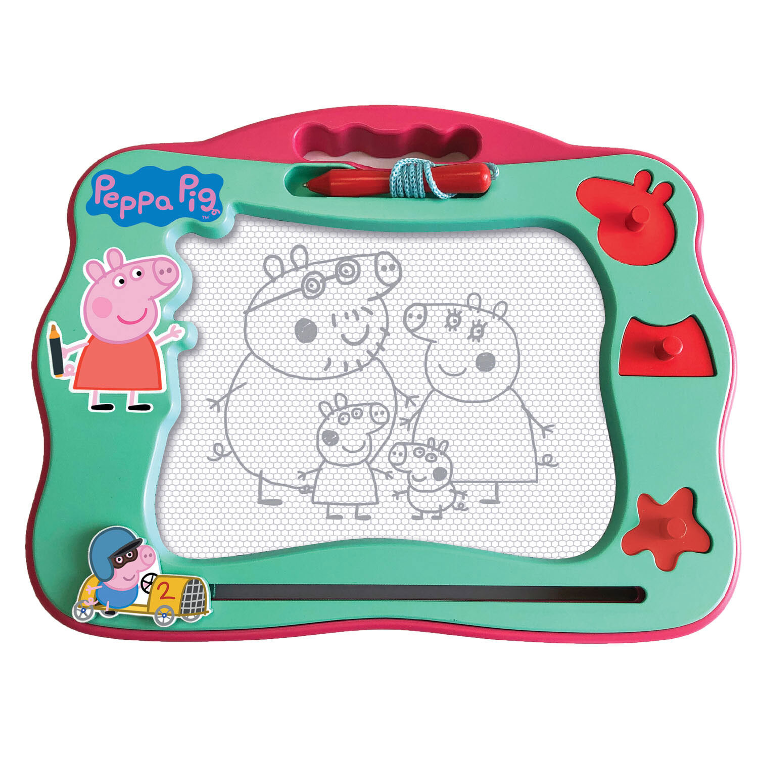 Peppa Pig Magnetisch tekentablet voor kinderen, meerkleurig