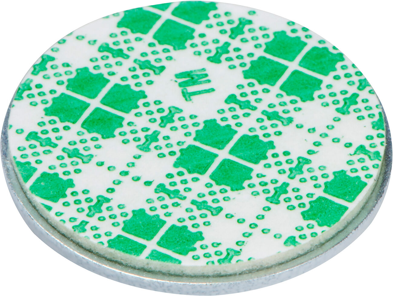 SPRINTIS 54 Unités - Pastilles métalliques blanches, adhésives 30 mm