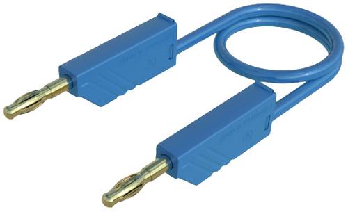 Hirschmann Test & Measurement MLN 200/2,5 BL Messleitung Lamellenstecker 4mm Lamellenstecker 4mm 2.00m Blau 1St.