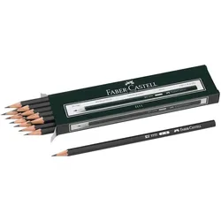 FABER-CASTELL 1111 Bleistifte B schwarz - 12 Stück