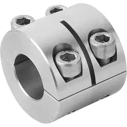 KLEMMRING GETEILT, BREIT, D1=8, D2=18, B=20, EDELSTAHL 1.4305