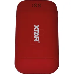 XTAR PB2 RT - Ladegerät, Li-Ion, mobil , 2 slot, Micro USB, rot