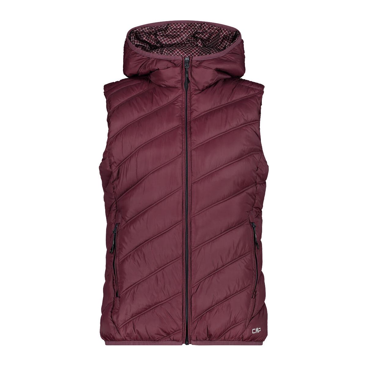 CMP Woman Vest FIX Hood burgundy (C919) 46 33K1676-C919-46