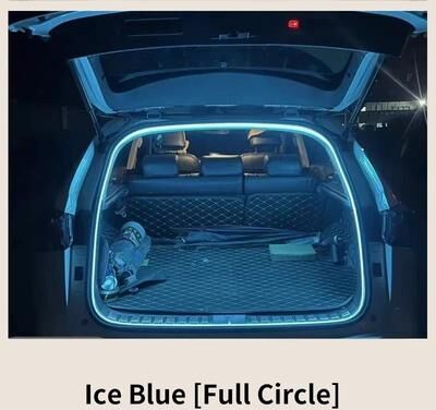 Uplift Essentials Car Trunk Ambient Light Strip Automatic Sensing LED Interior Lighting 4m Ice Blue
