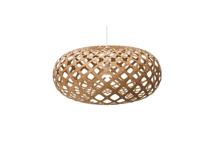 Kina Pendelleuchte Ø 80 cm Holzfarben - David Trubridge - Wohnzimmer - Bambus