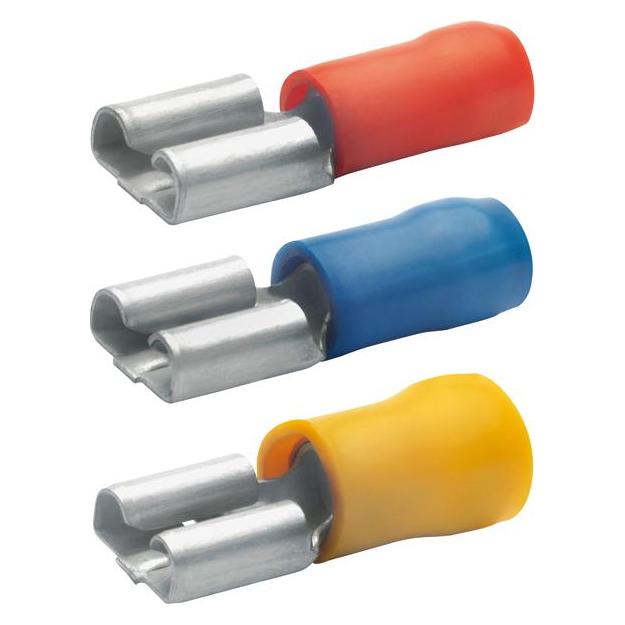Klauke 730BZ Flachsteckhülse isoliert, 6,3x0,8 mm DIN (730BZ)