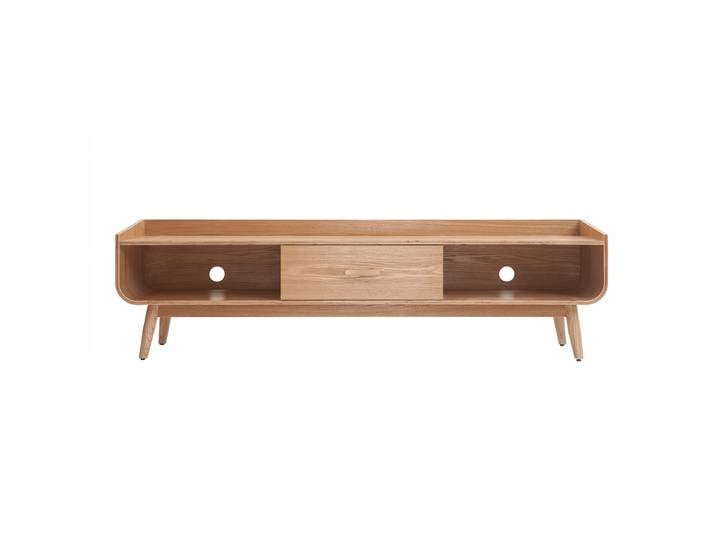 Miliboo - Meuble Tv Scandinave En Bois Clair L180 Cm Hallen