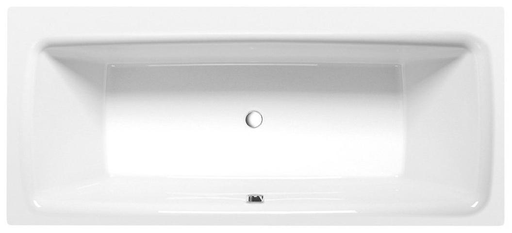 KVADRA Badewanne mit Rahmengestell 180x80x47cm, weiß