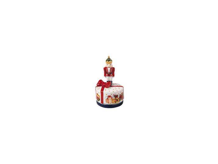 Villeroy & Boch Spieluhr NUSSKNACKER Nostalgic Melody bunt 14,6 cm, Mehrfarbig, Keramik, 13x13.5x17 cm, Dekoration, Weihnachtsdekoration