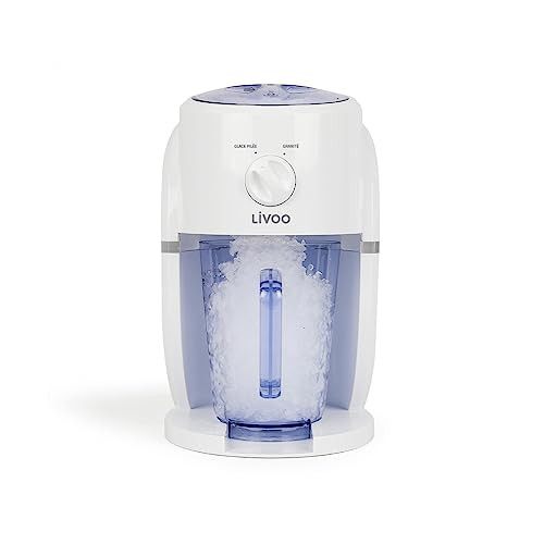 Livoo 2-in-1 slushie apparaat en crushed ijs maker DOM430, 1,1 l, wit