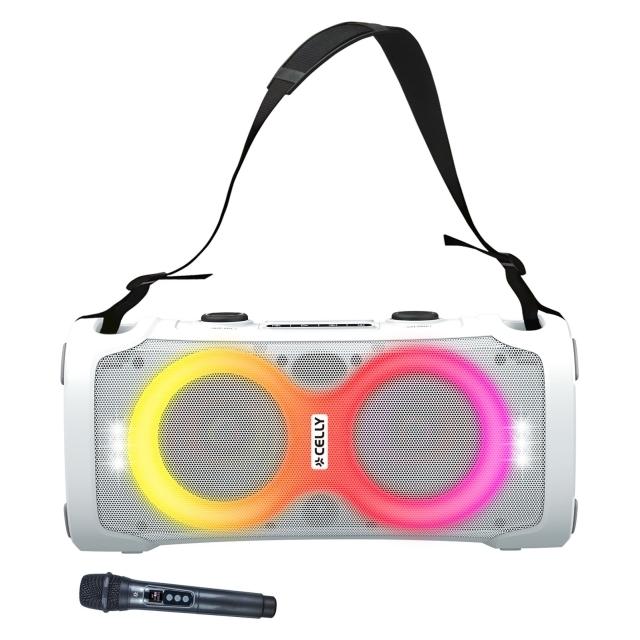 Celly Wrl Speaker 45 W Wrl Mic White (3 h) (BOOMBOX45WH)