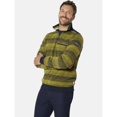Sweatshirt BABISTA "Sweatshirt HERMOSI", Herren, Gr. XXXL, gelb (gelb gestreift), Sweatshirts Sweatshirt