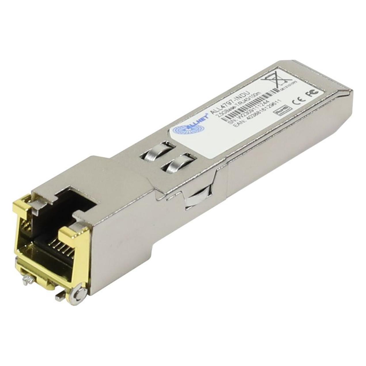 Allnet Switch Modul ALL4797-INDU SFP+(Mini-GBIC), 2,5Gbit, RJ45(TP), uncodiert, Industrial -40/+85 (ALL4797-INDU)