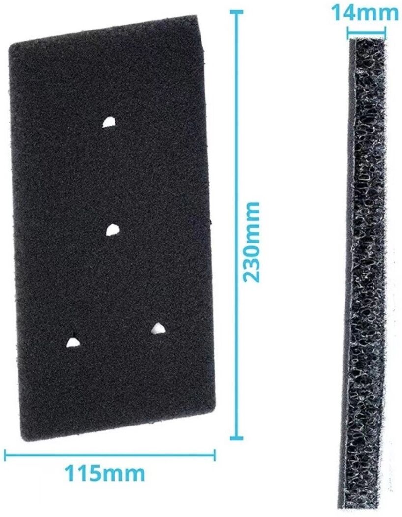 INF Trockner-Schwammfilter 3er-Pack – Effektive Fusselabscheidung, kompatibel mit Whirlpool 481010716911 HXHMMR10440, Schwarz,