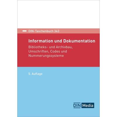 DIN-Taschenbuch 343, Taschenbuch von , DIN Media, 978-3-410-31815-6