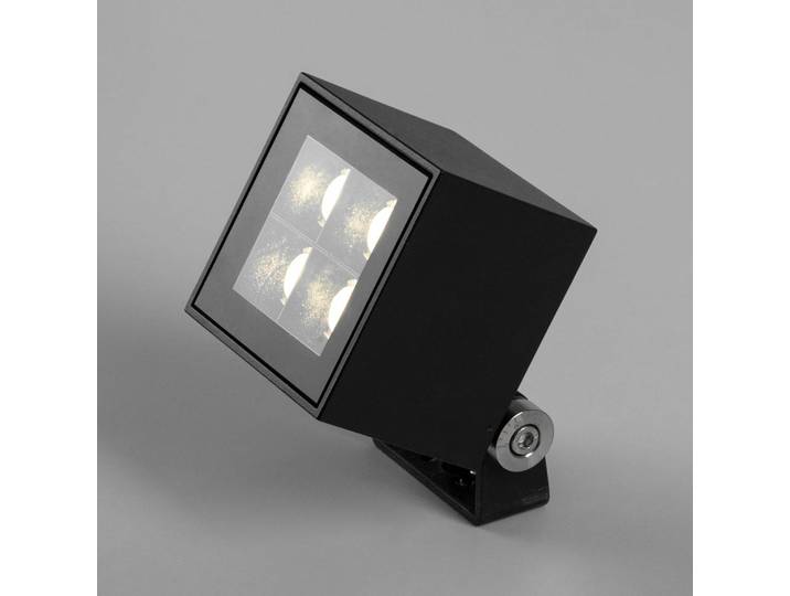 BRUMBERG Blokk LED-Anbaustrahler für außen 7x7cm, schwarz, Aluminium