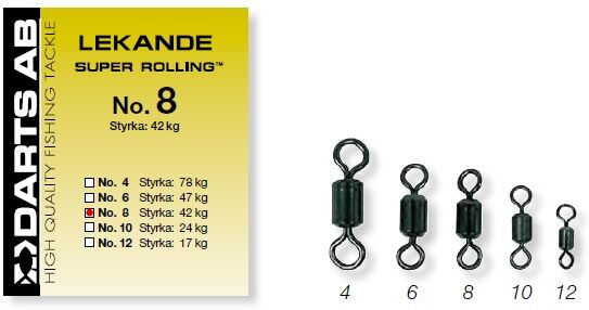Darts Lekande "Super Rolling" (Storlek & Antal: #4 5 Pack)