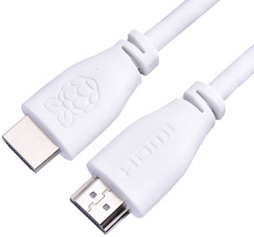 Raspberry Pi CPRP010-W HDMI-Kabel [1x HDMI-Stecker - 1x HDMI-Stecker] 1.00m Weiß