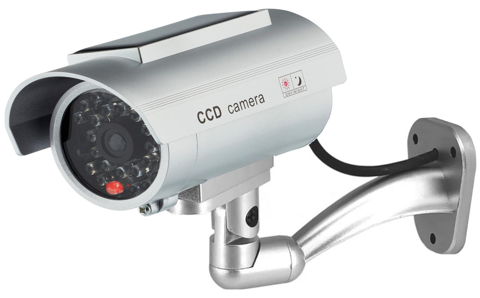 Selius Dummy camera op zonne-energie met knipperend licht, waterdicht, voor binnen en buiten
