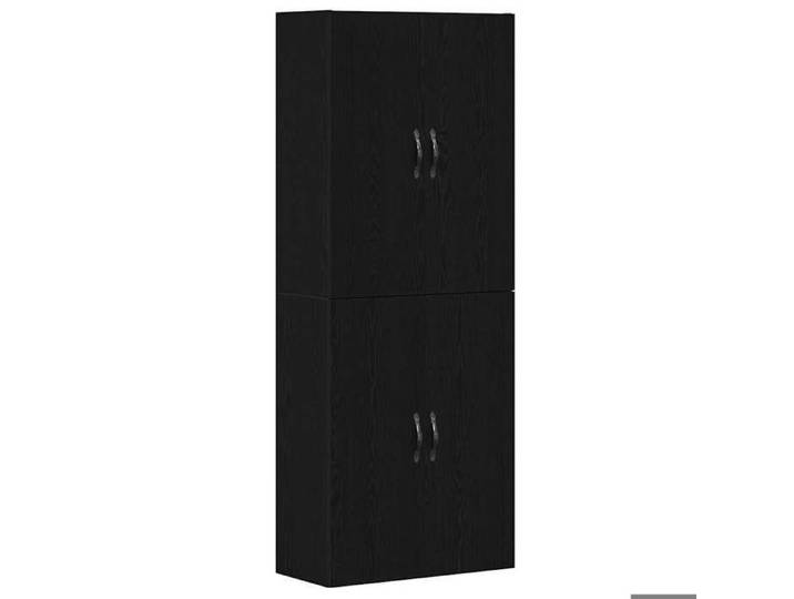 Sarazyj®Cabinet de salon/chambre/Cuisine - KENNETH - Armoire Murale mural - Lot de 2 - Chêne noir 69 5x34x90cm - 598661