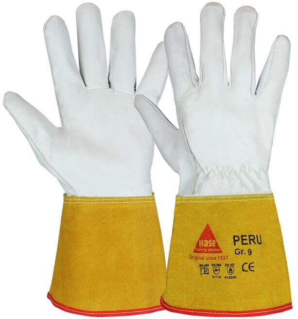 Hase PERU, gant de protection thermique en cuir de chèvre nappa (403835-7)