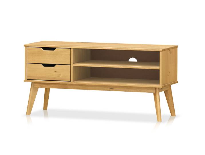 BARNY TV Lowboard II, Material Massivholz, Kiefer, Kiefer