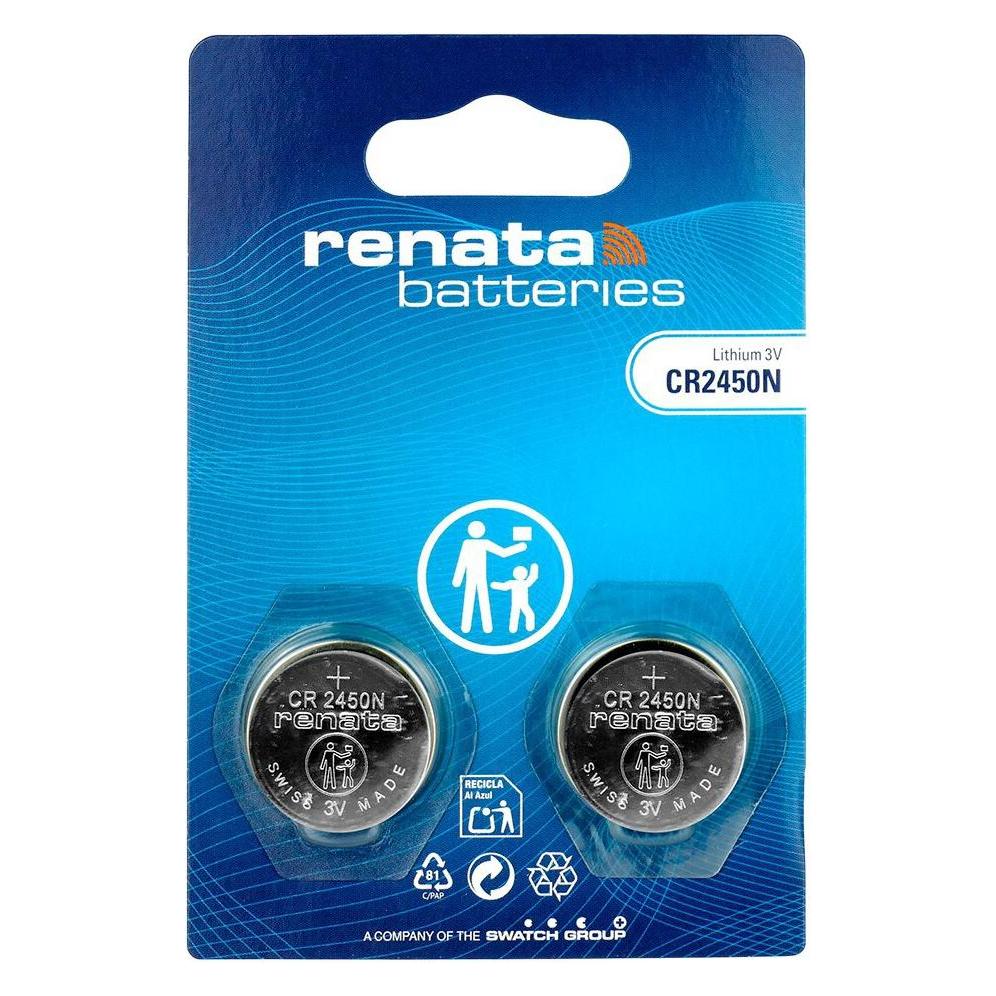 Renata CR2450N SC 2BL (Lithiumbatterie) (2 Stk., CR2450, 540 mAh) (704582)