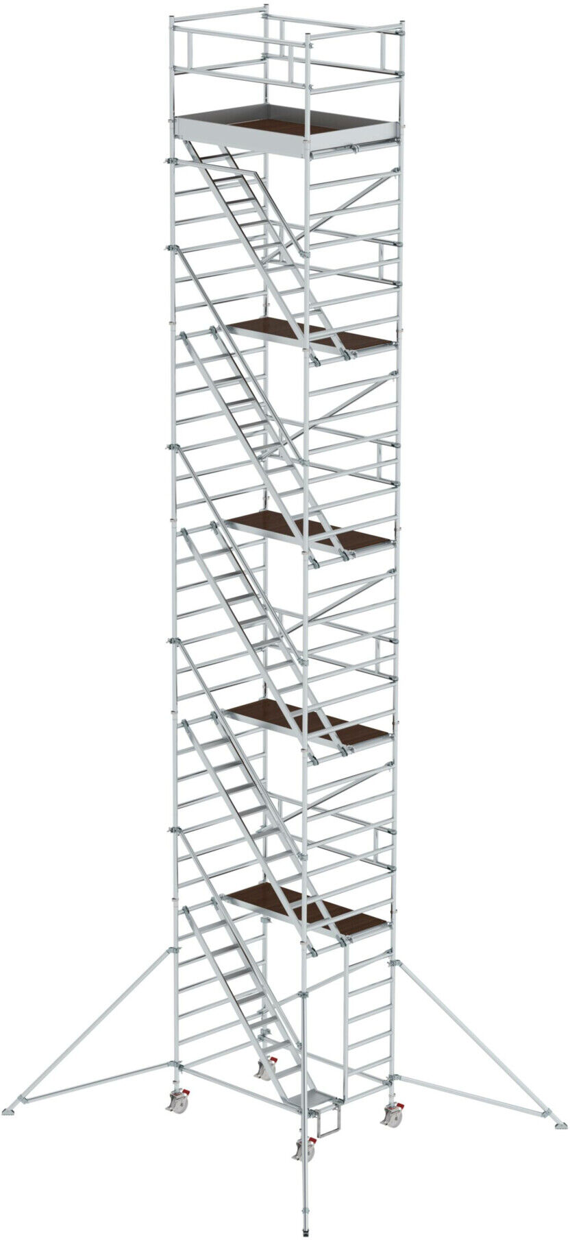 MUNK Alu-Rollgerüst mit Schrägaufstiegen Plattform-Höhe 10,35 m Länge 1,80 m (167500)