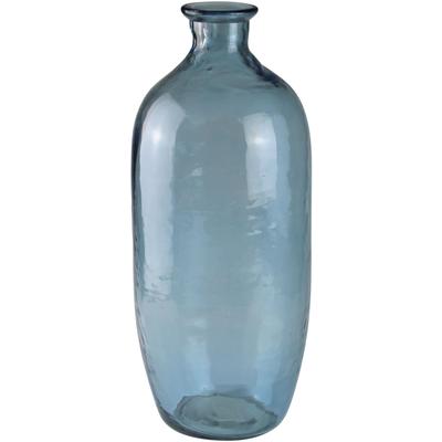 Dekovase AM DESIGN "Elegante Glasvase in Blau", blau, B:20cm H:45cm, Glas, Vasen, ein Highlight für Ihre Blumen oder Dekoration