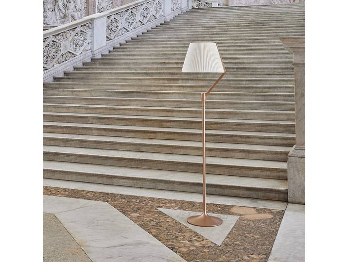 Angelo Stone Stehleuchte Kupfer - Kartell - Wohnzimmer - Design - Aluminium - Mit Schirm