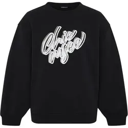 CHIEMSEE Damen Sweatshirt Sweatshirt, Größe L in Schwarz Schwarz