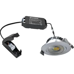 LED Einbaustrahler - 6W 530lm 2700—1800K - dimmbar - Nickel LEDs LightPro