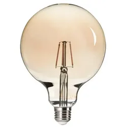 Kanlux LED-Globelampe "G125 FILLED" E27 6W 825 Bernstein