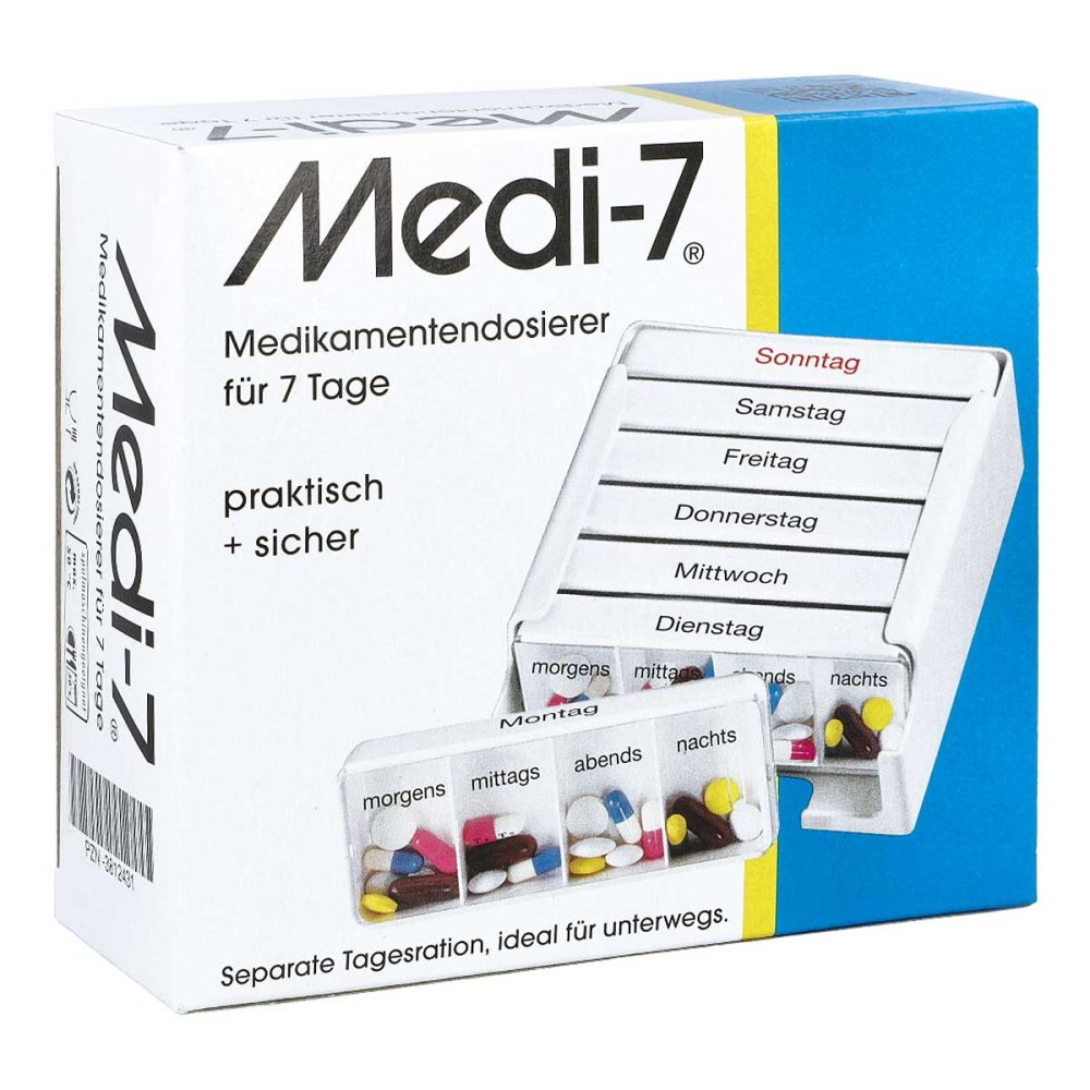 Hans-H.Hasbargen GmbH & Co. KG Medi 7 Medikamenten Dosierer für 7 Tage 03812431