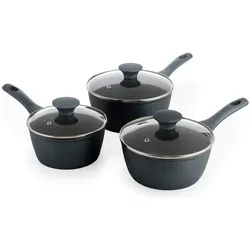 Salter BW13591DU Megastone Excellence 3 Piece Pan Set, Pfannenset + Topfset, Blau