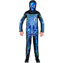Widmann VERSEUCHTES SKELETT (Overall, Maske mit Kapuze), 140 cm / 8-10 Years (140)