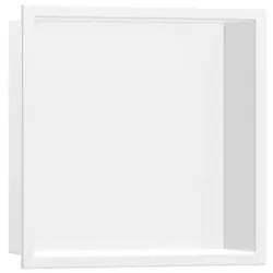 hansgrohe, Duschablage, Wandnische XtraStoris Original mit Rahmen 300x300x70mm mattweiss (30 x 7 x 30 cm)